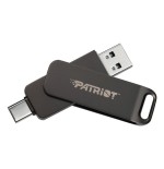 Memoria usb  patriot rage r550 1tb negra, usb-a y usb-c 3.2 gen 1 pe1tr550dsad