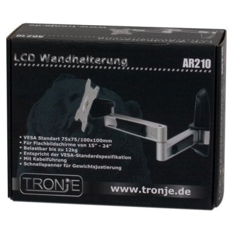 Soporte de pared tronje ar210, 15-2x, max.12kg  61 cm [24]