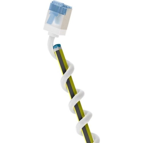 Cable cat 6a, u/ftp,  0.15 m, blanco, lszh-tpe  slim delgado goobay