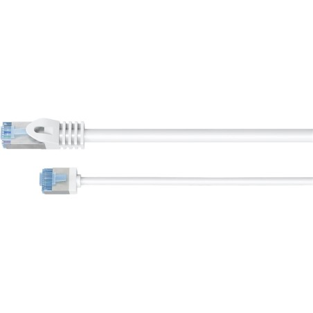 Cable cat 6a, u/ftp,  0.15 m, blanco, lszh-tpe  slim delgado goobay
