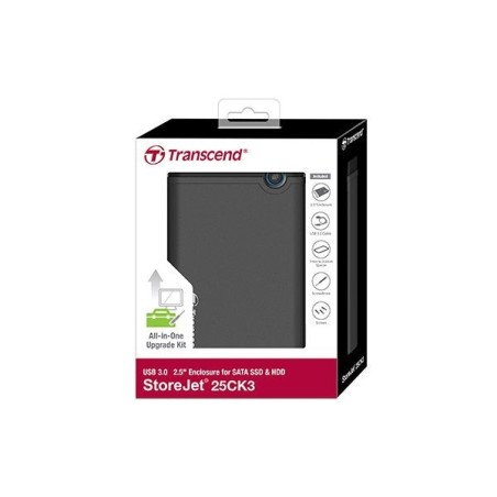 Transcend ts0gsj25ck3 caja para disco duro externo 2.5" carcasa de disco duro/ssd verde