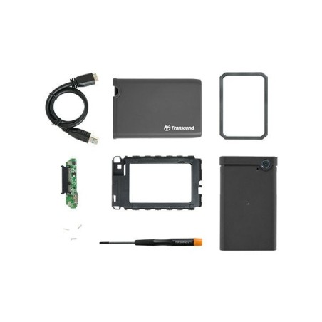 Transcend ts0gsj25ck3 caja para disco duro externo 2.5" carcasa de disco duro/ssd verde