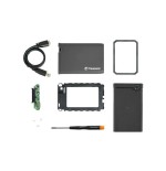 Transcend ts0gsj25ck3 caja para disco duro externo 2.5" carcasa de disco duro/ssd verde