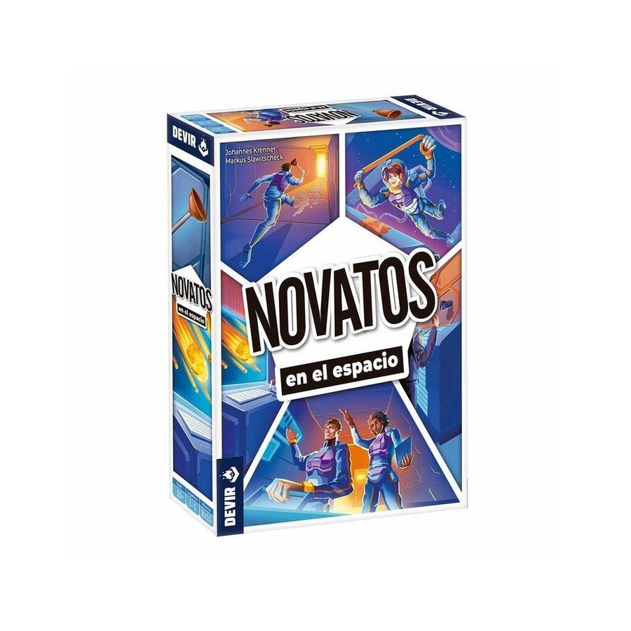 Juego de mesa novatos en el espacio