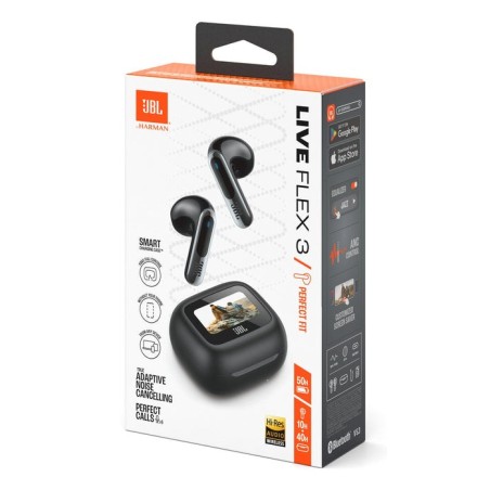 Jbl live flex 3 black auriculares inear true wireless