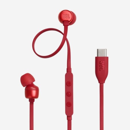 Jbl tune 310c red auriculares inear con cable