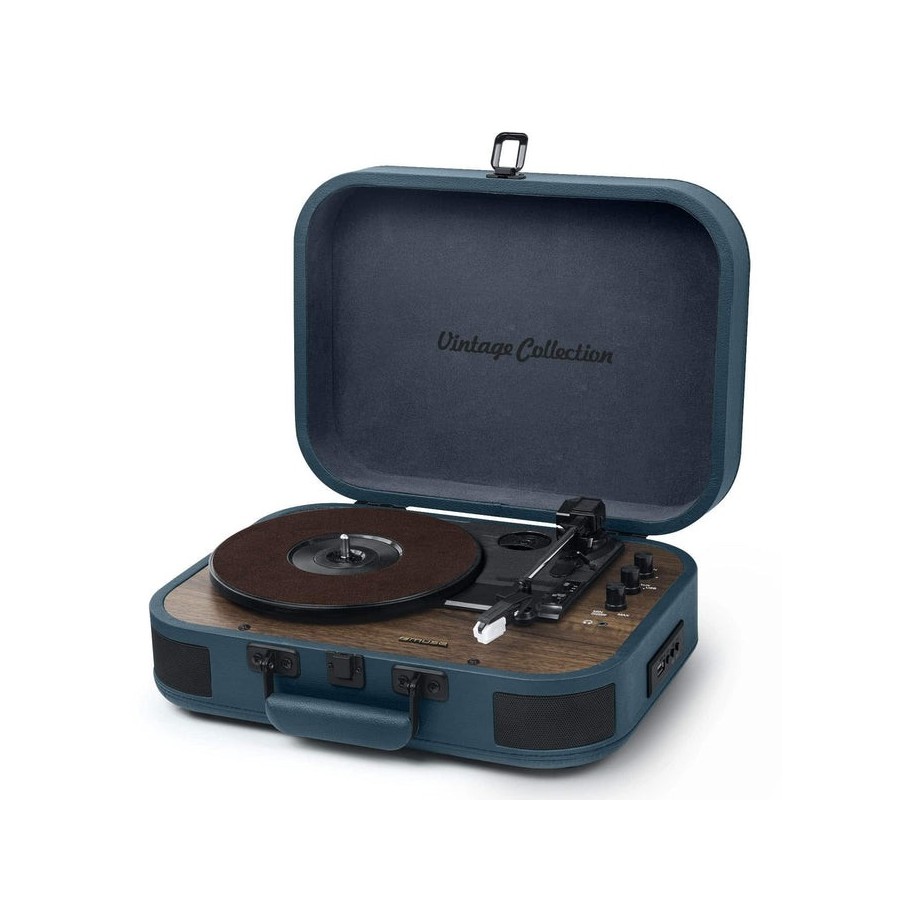 Tocadiscos  muse mt-201 ob blue  con altavoces