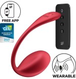 Satisfyer - shiny petal estimulador punto g control remoto rojo app gratuita