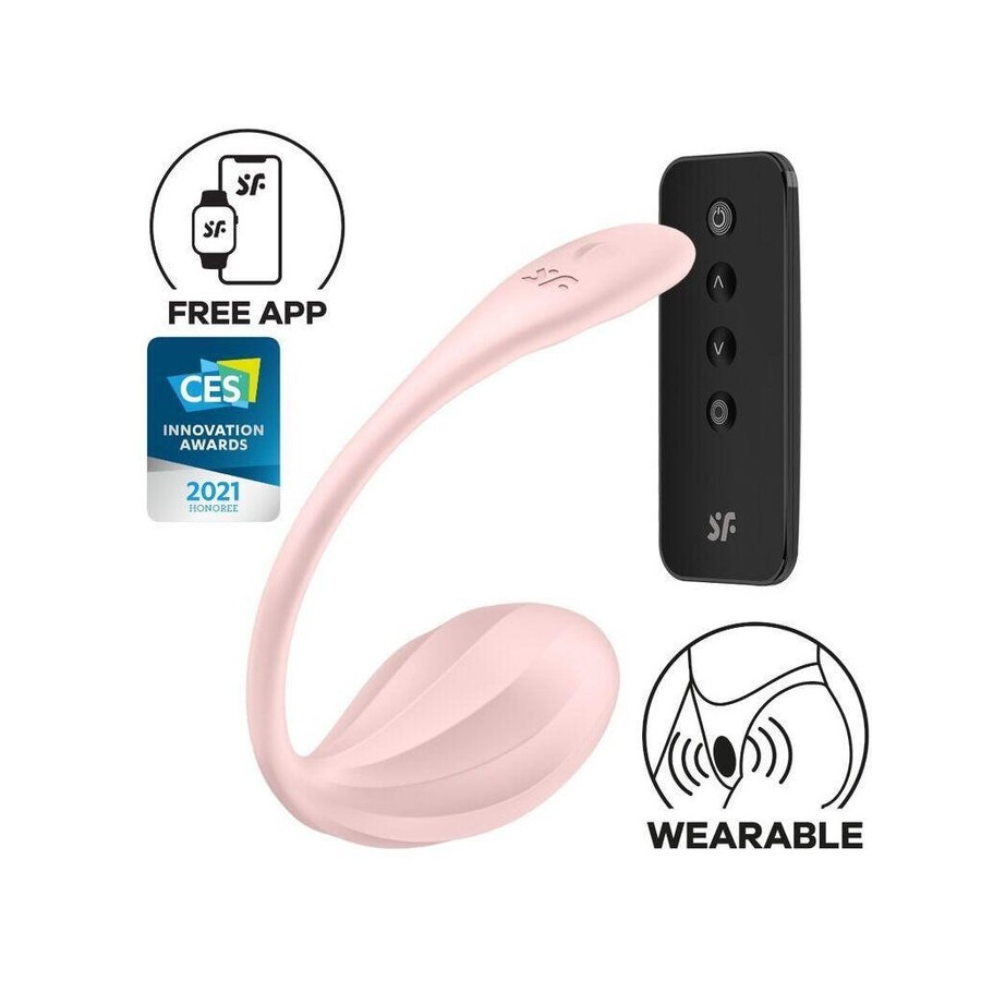 Satisfyer - ribbed petal estimulador punto g control remoto rosa app gratuita