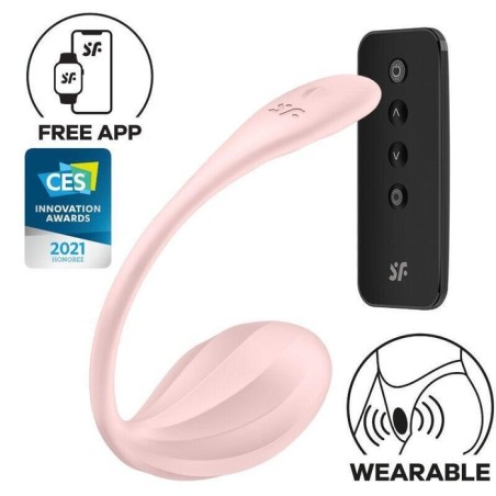 Satisfyer - ribbed petal estimulador punto g control remoto rosa app gratuita