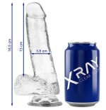 X ray - clear dildo realista transparente 18.5 cm -o- 3.8 cm
