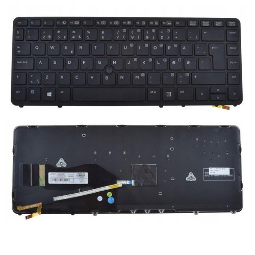 Teclado para portátil hp elitebook 840 g1 850 g1 inglés (botón intro grande)
