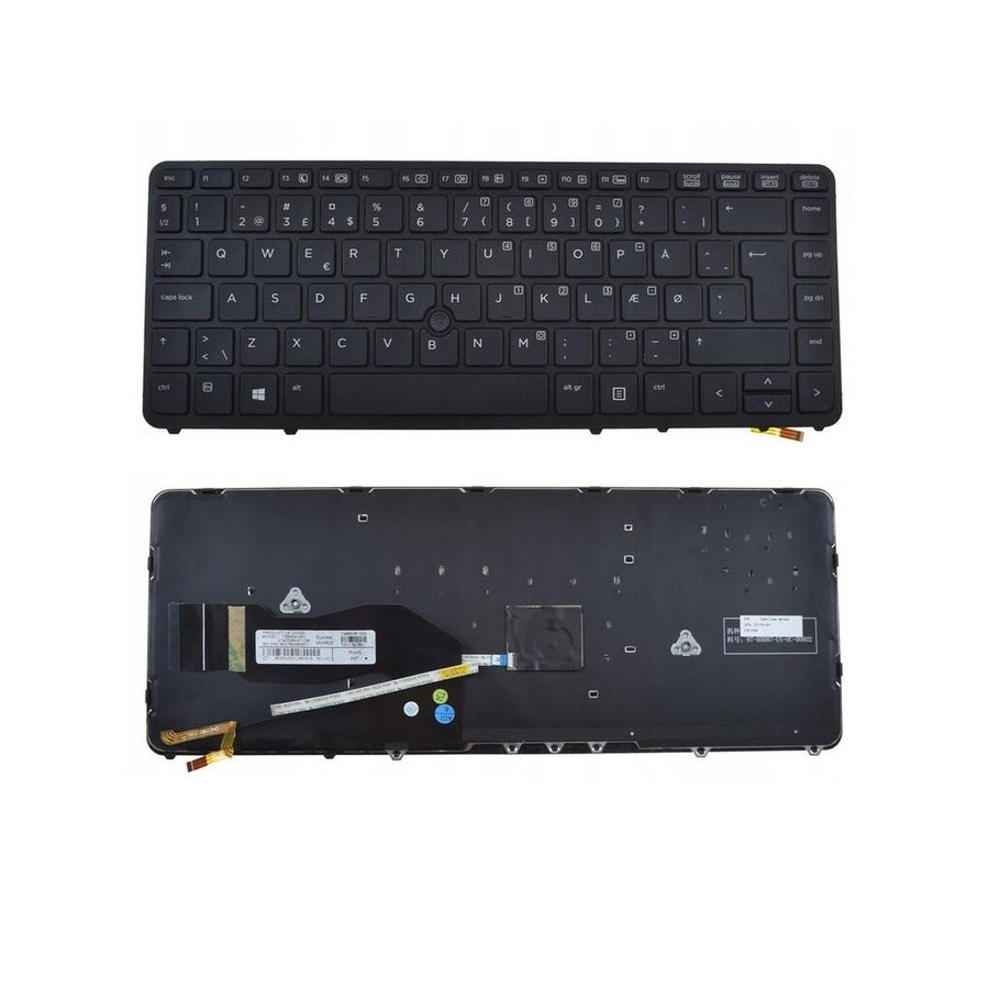 Teclado para portátil hp elitebook 840 g1 850 g1 inglés (botón intro grande)