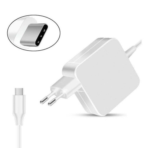 Cargador para portátil apple macbook usb c 87w blanco