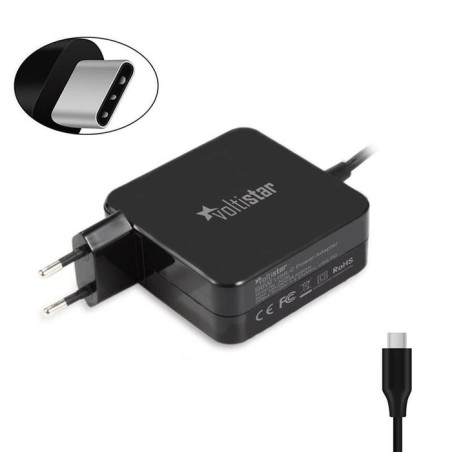 Cargador para portátil apple macbook usb c 96w negro