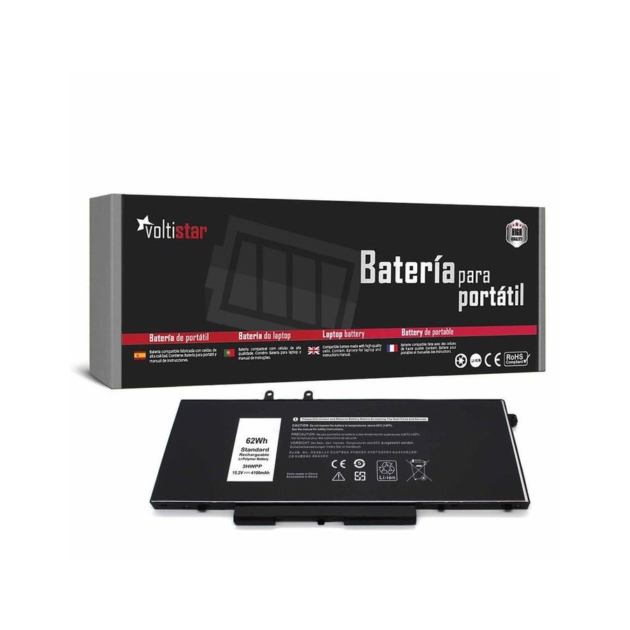 Batería para portátil dell latitude 14 5401 5410 5411 15 5501 5510 3hwpp