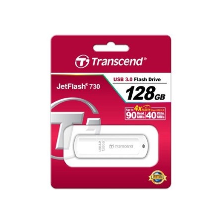 Pendrive transcend 128gb jetflash 730 usb3.0 weiss
