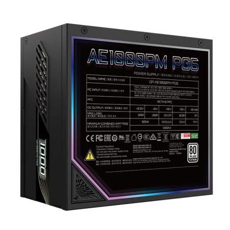 Fuente alimentacíon gigabyte gp-ae1000pm pg5,  gp-ae1000pm pg5