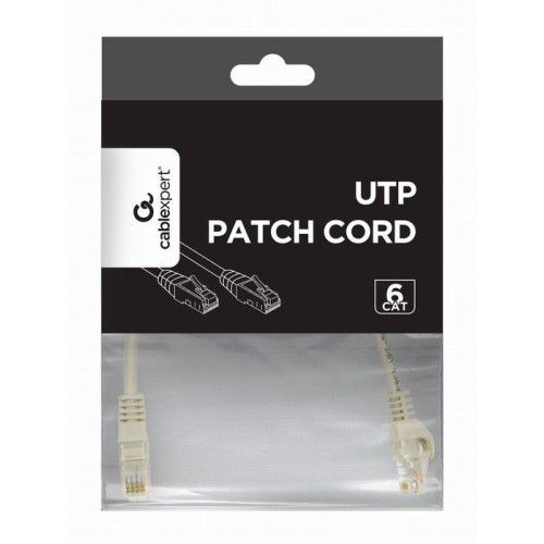 Cable gembird utp cat6 patch cord 0.25 m copper grey