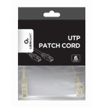 Cable gembird utp cat6 patch cord 0.25 m copper grey