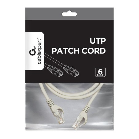 Cable gembird utp cat6 patch cord 1.5m pure copper grey