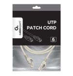 Cable gembird utp cat6 patch cord 1.5m pure copper grey