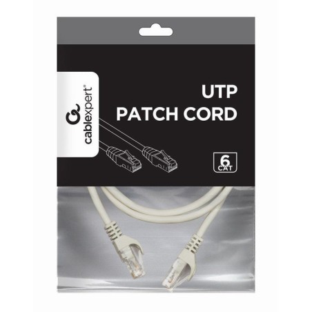 Cable gembird utp cat6 patch cord 2m pure copper grey