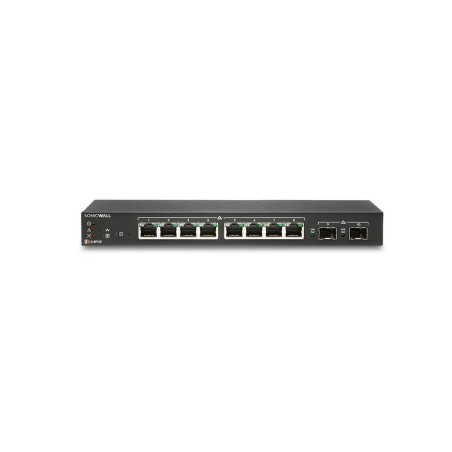 Sonicwall switch sws12-8 conmutador gestionado 8 x 10/100/1000 + 2 x gigabit sfp sobremesa