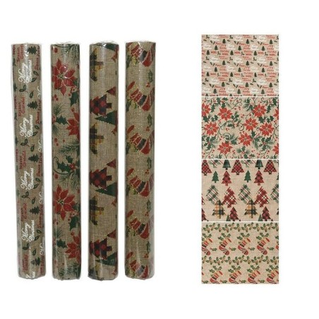 Camino de mesa motivos navideños, 35cmx2m, 4 modelos. decoris