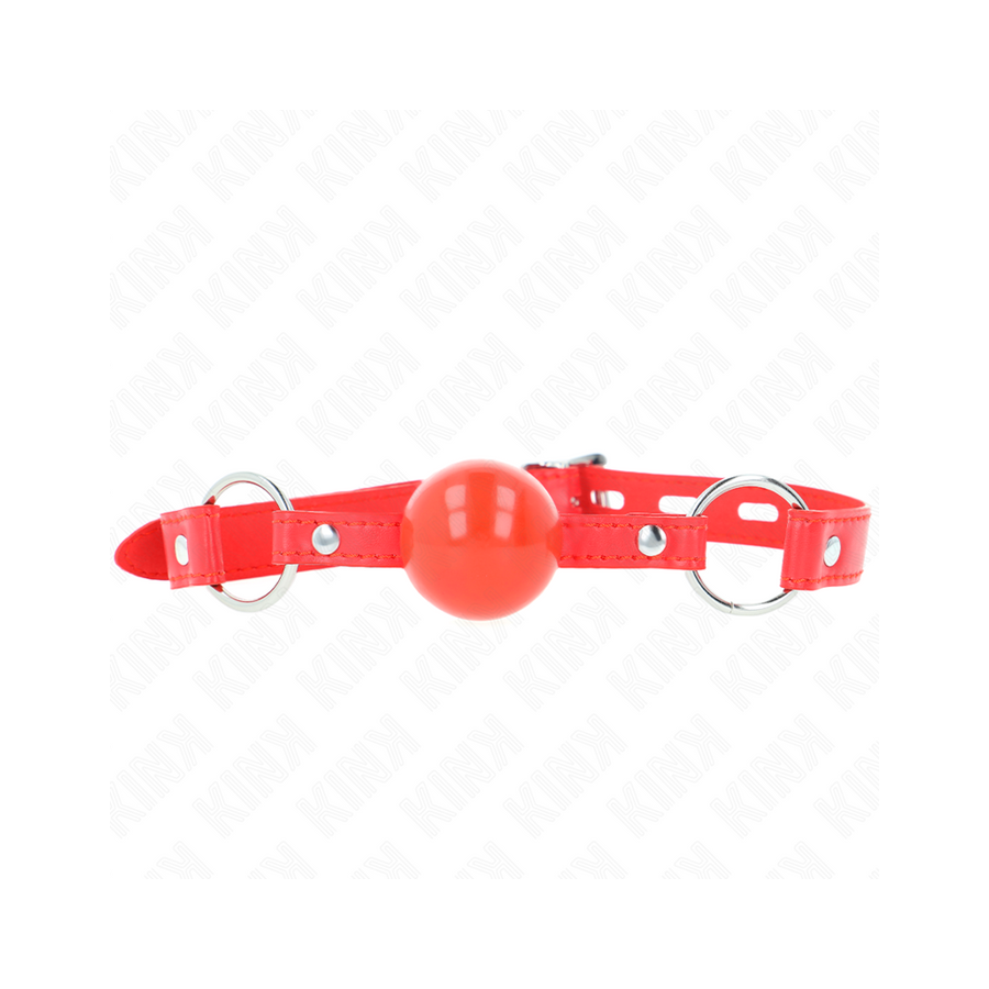 Kink - mordaza de bola 4 cm tpe con candado rojo 60 x 2 cm