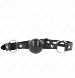 Kink - mordaza de bola 4 cm tpe negro 60 x 2 cm