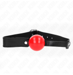 Kink - mordaza de bola 4 cm suave de tpe modelo 1 66 x 2.5 cm ajustable 41-61 cm