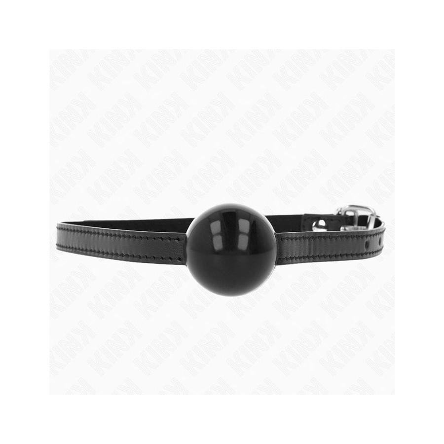 Kink - mordaza de bola 4 cm sólida simple negro 65 x 1.5 cm