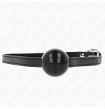 Kink - mordaza de bola 4 cm sólida simple negro 65 x 1.5 cm