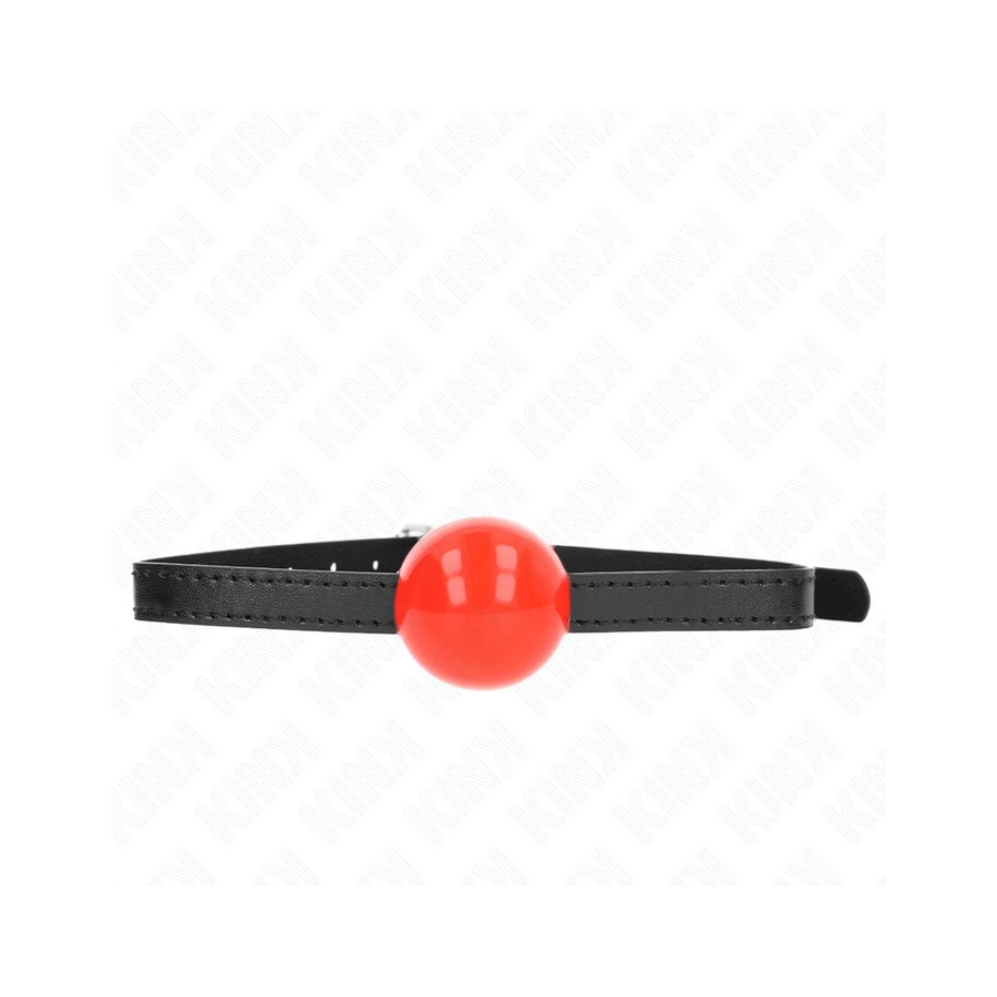 Kink - mordaza de bola 4 cm sólida simple rojo 65 x 1.5 cm
