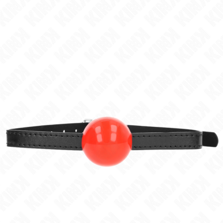 Kink - mordaza de bola 4 cm sólida simple rojo 65 x 1.5 cm