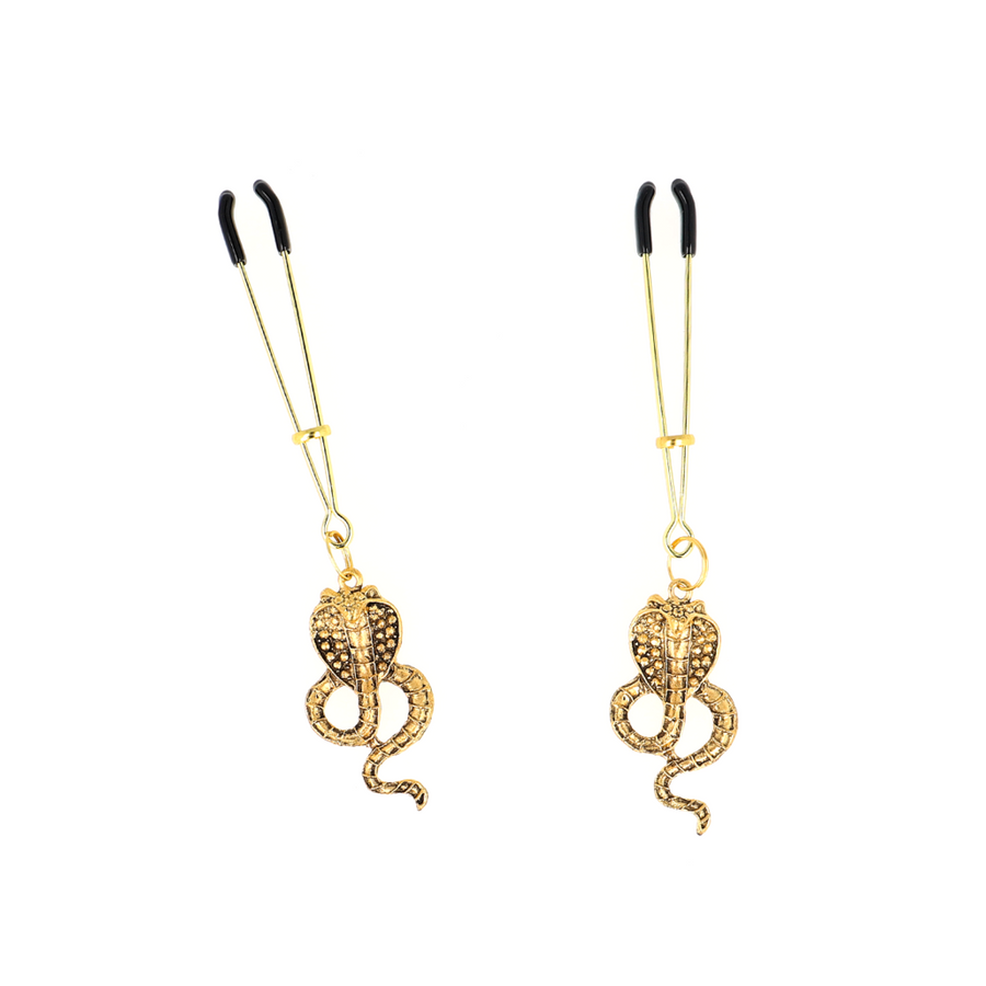 Kink - pinzas para pezones con colgante de cobra 6 cm