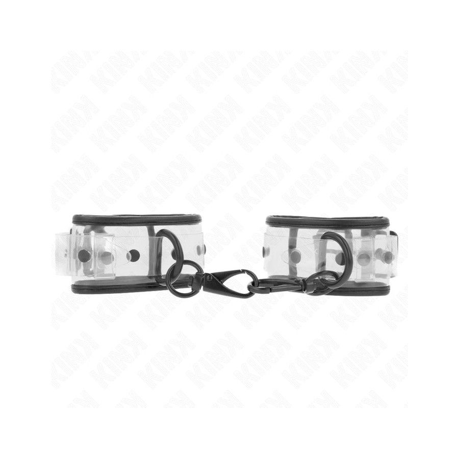 Kink - muñequeras transparentes ajustable 18-30 cm x 5.5 cm