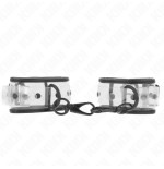 Kink - muñequeras transparentes ajustable 18-30 cm x 5.5 cm