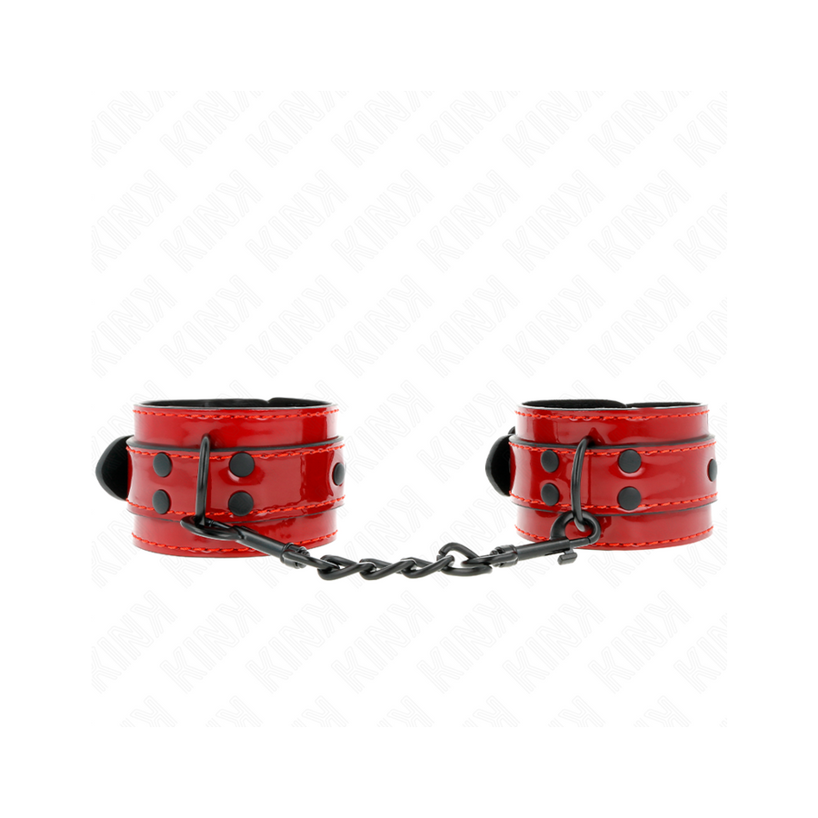 Kink - muñequeras rojo oscuro 23 x 5 cm