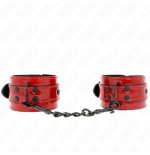 Kink - muñequeras rojo oscuro 23 x 5 cm