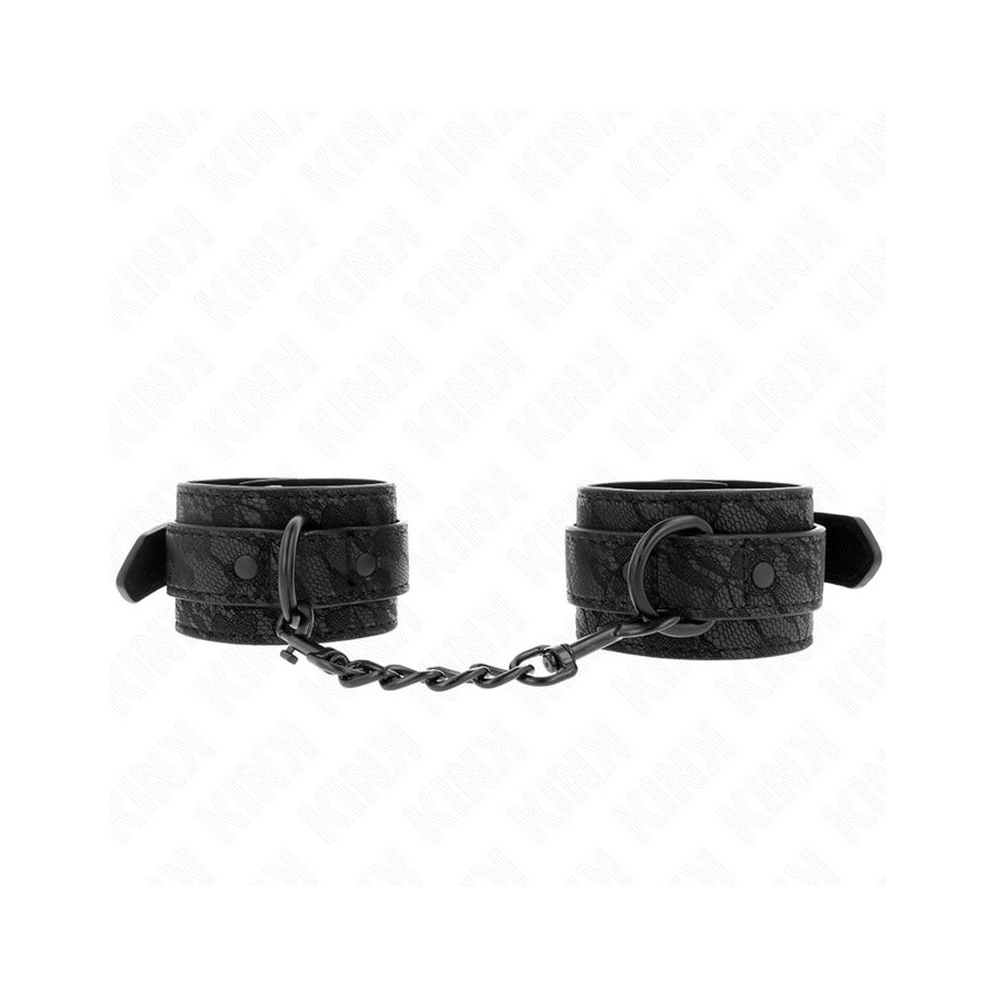 Kink - muñequeras de encaje ajustable negro 19-26 cm