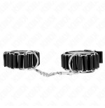 Kink - muñequeras finas en forma de bisagra negro ajustable 16-22 cm x 3.5 cm