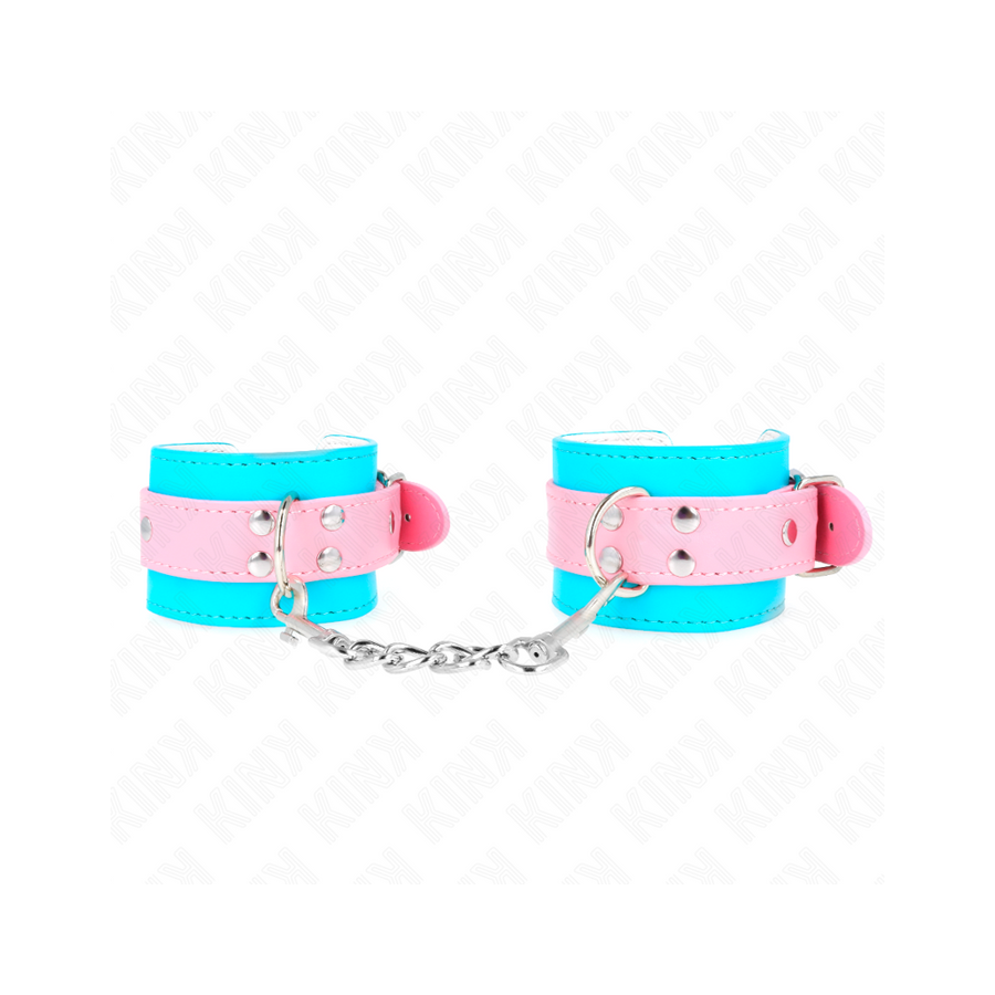 Kink - muñequeras chic azul / rosa ajustable 16-28 cm x 5 cm