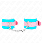 Kink - muñequeras chic azul / rosa ajustable 16-28 cm x 5 cm