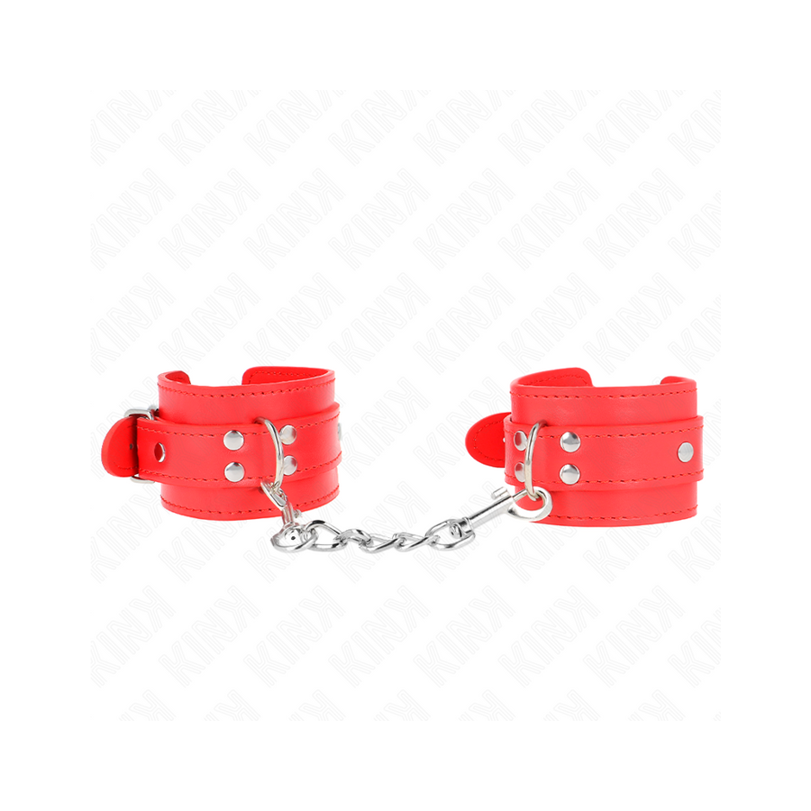 Kink - muñequeras sencillas rojo ajustable 20-23 cm x 5.5 cm