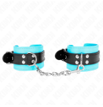 Kink - muñequeras con gancho forro azul ajustable 20-28 cm x 5.5 cm