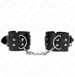 Kink - muñequeras con doble línea de tachuelas negro austable 19-26 cm