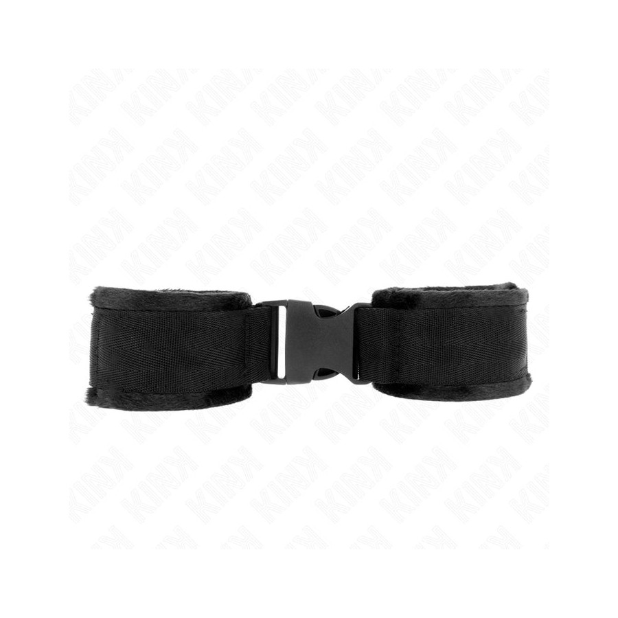 Kink - muñequeras nylon negro modelo 1 ajustable 25-35 cm x 6 cm