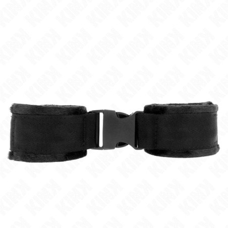 Kink - muñequeras nylon negro modelo 1 ajustable 25-35 cm x 6 cm